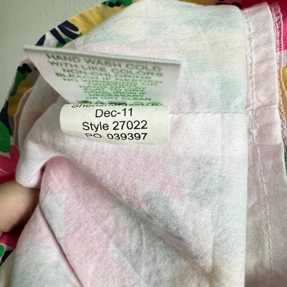 Lilly Pulitzer Avaline Doodle Bug Daisy Mini Dress Womens 4 Bow Detachable Strap - Picture 7 of 7